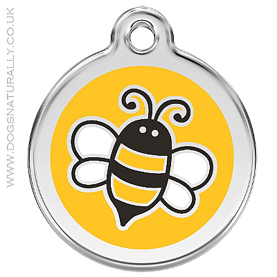 Yellow Bumble Bee Dog ID Tags (3x sizes)